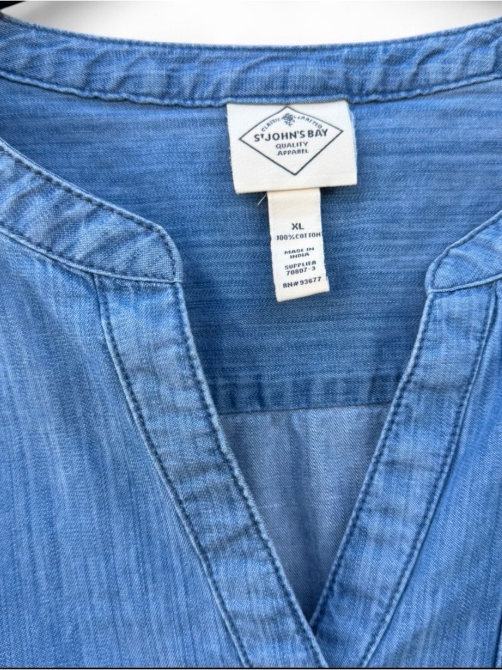 St. John's Bay Chambray Mini Dress - Picture 5 of 6